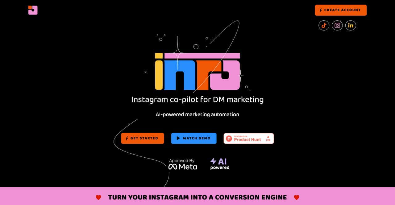 Inro AI-Your Instagram co-pilot for DM marketing-AllinAI.Tools