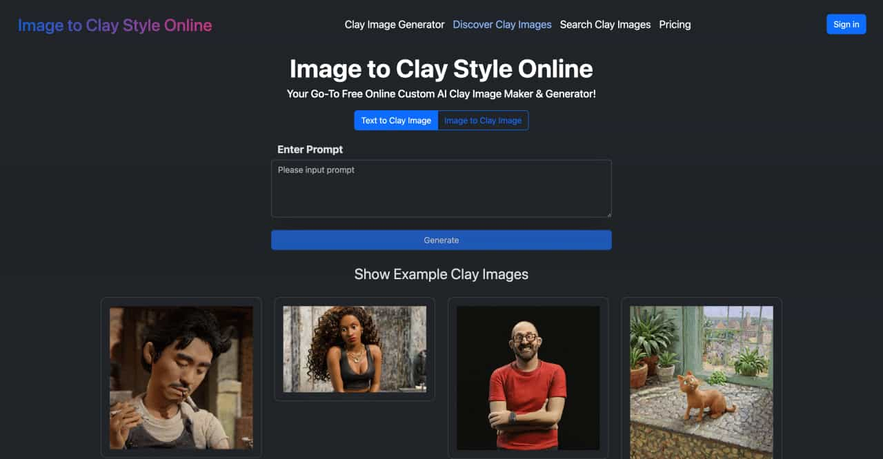 Image to Clay Style Online-undefined-AllinAI.Tools