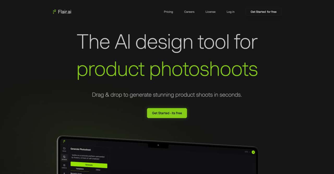 Flair AI-The AI design tool for product photography - Drag and drop to create stunning photoshoots in seconds-AllinAI.Tools