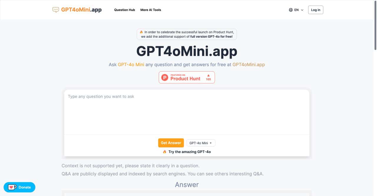 GPT4oMini app-GPT4oMini.app: Free GPT-4o Mini Access - Advanced AI Conversation Generator-AllinAI.Tools