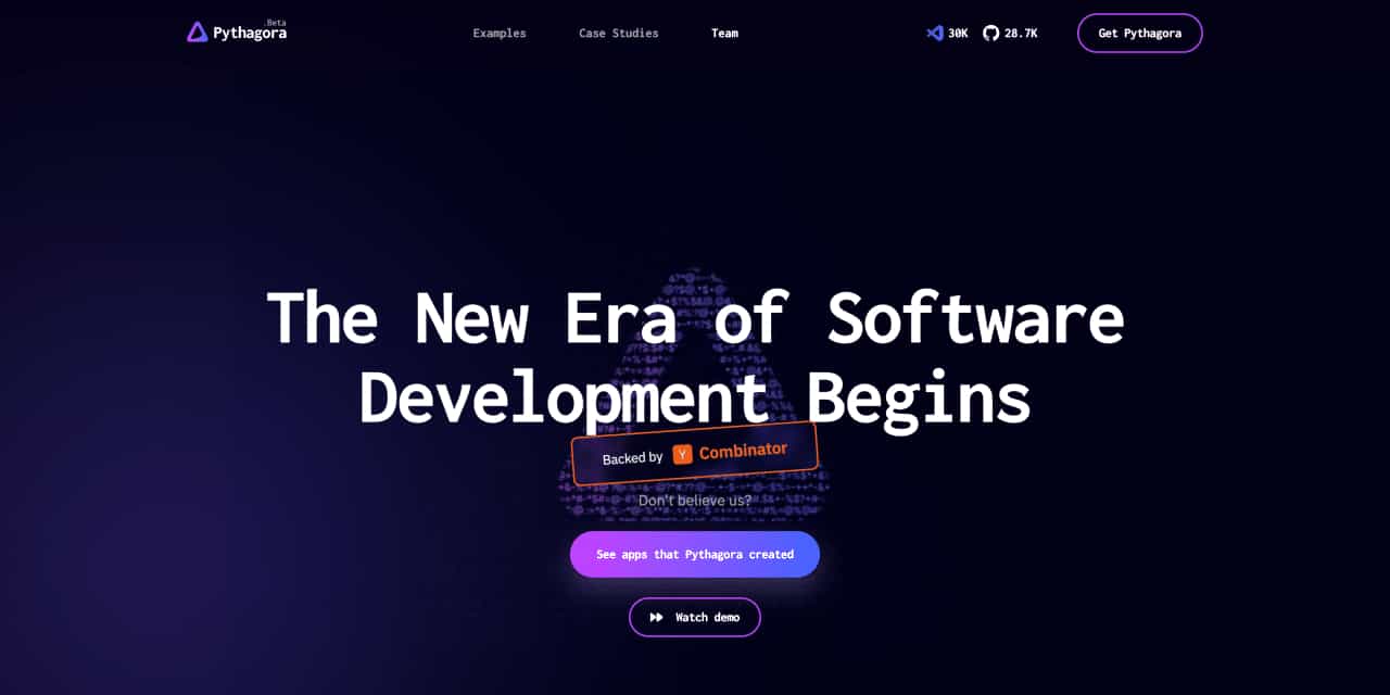 Pythagora AI-The New Era of Software Development Begins-AllinAI.Tools