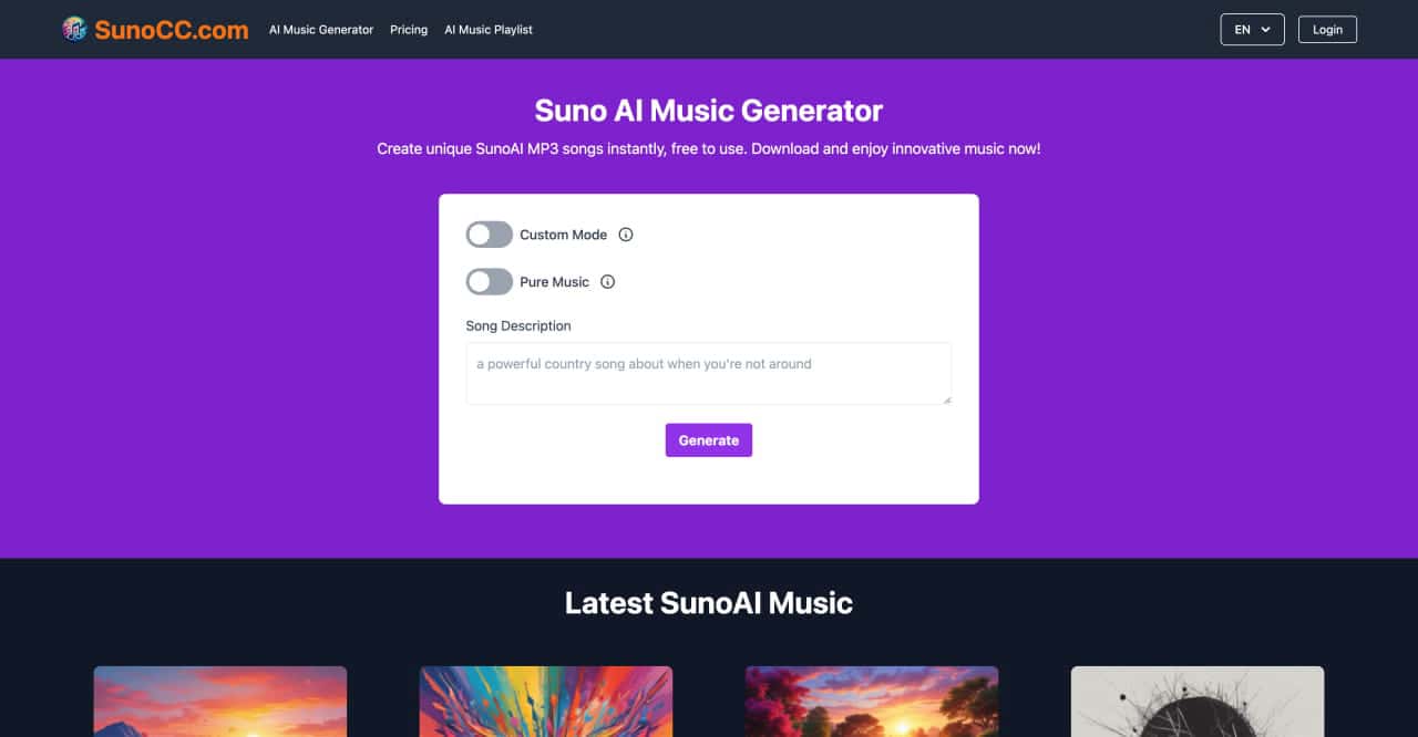 Your music fun-AI Tools for Music Creation | SUNO AI-Powered Music Generation Platform