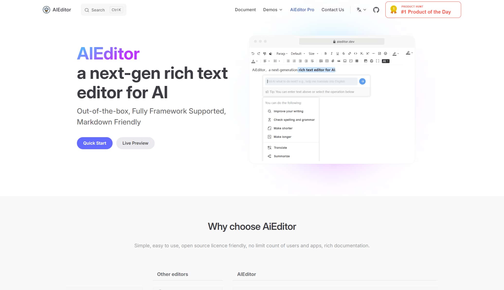 AiEditor-AI-Powered Editor - AiEditor