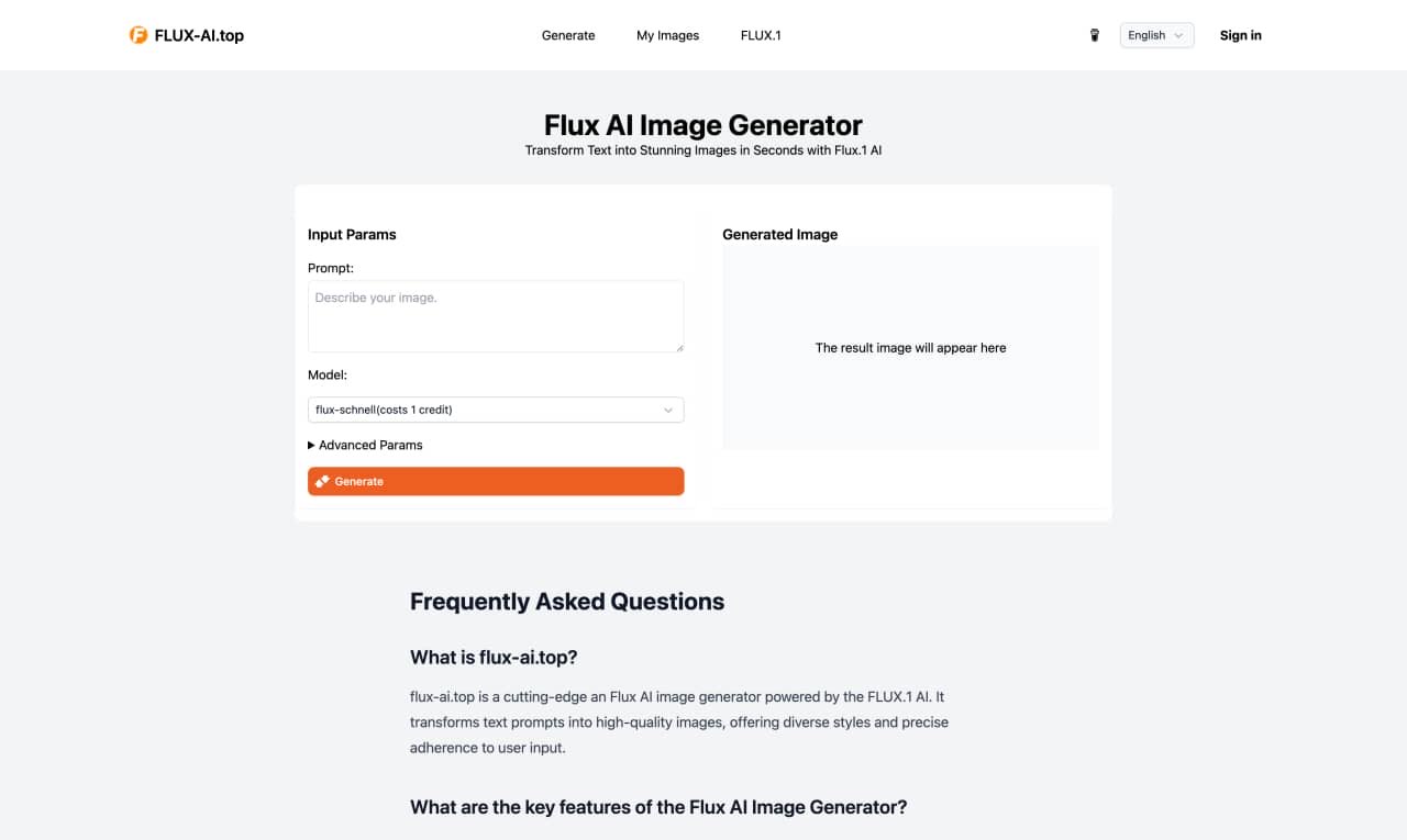 Online Flux AI Image Generator-Online Flux AI Image Generator | Flux AI Image Generator-AllinAI.Tools