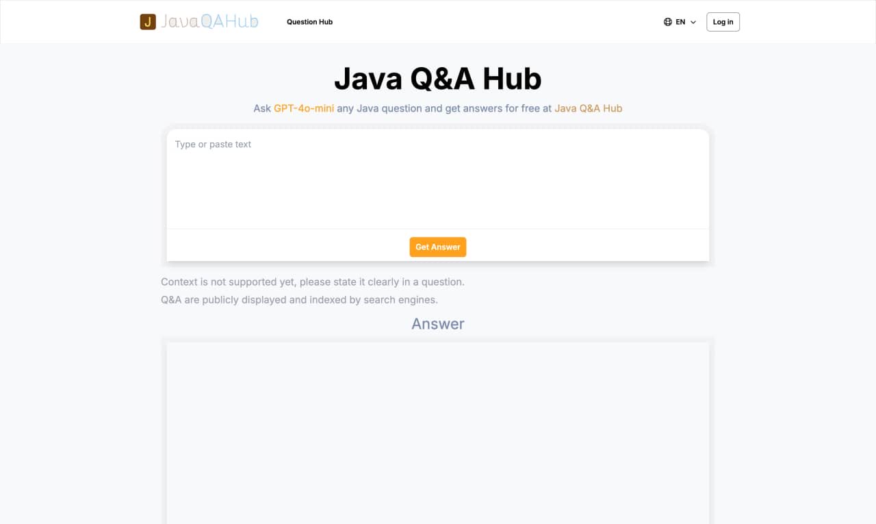 Java Q&A Hub