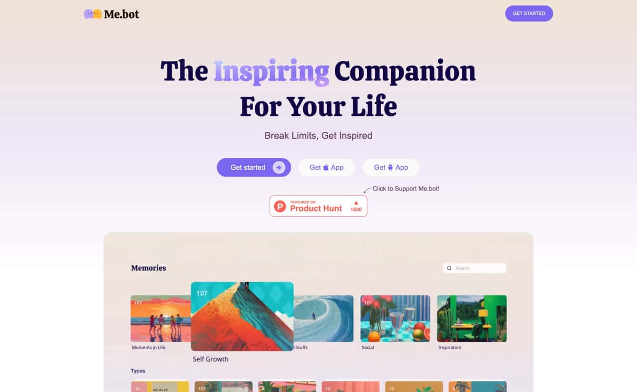 Me.bot-Your Inspiring Companion-AllinAI.Tools