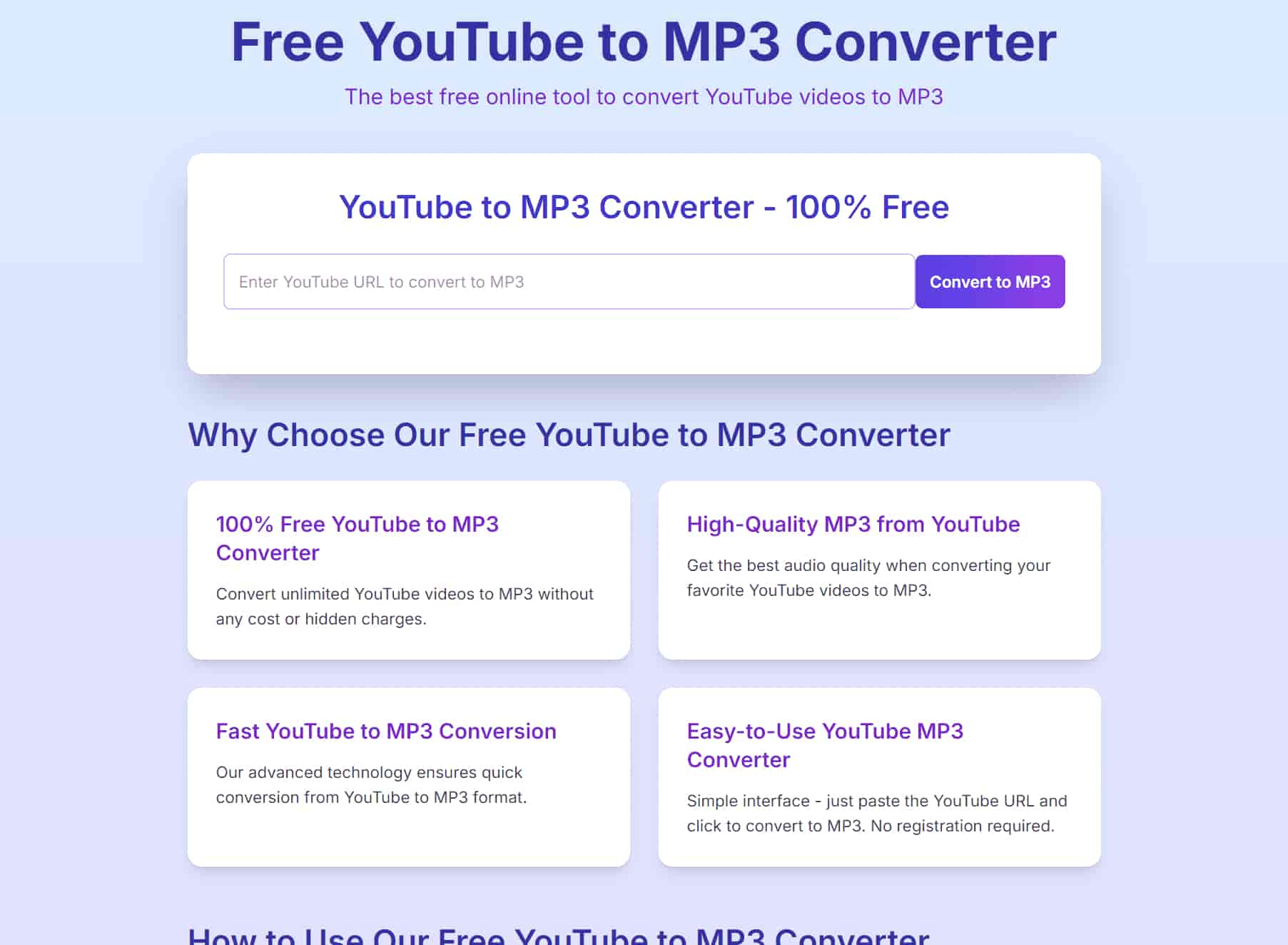 YouTube to MP3 Converter Free