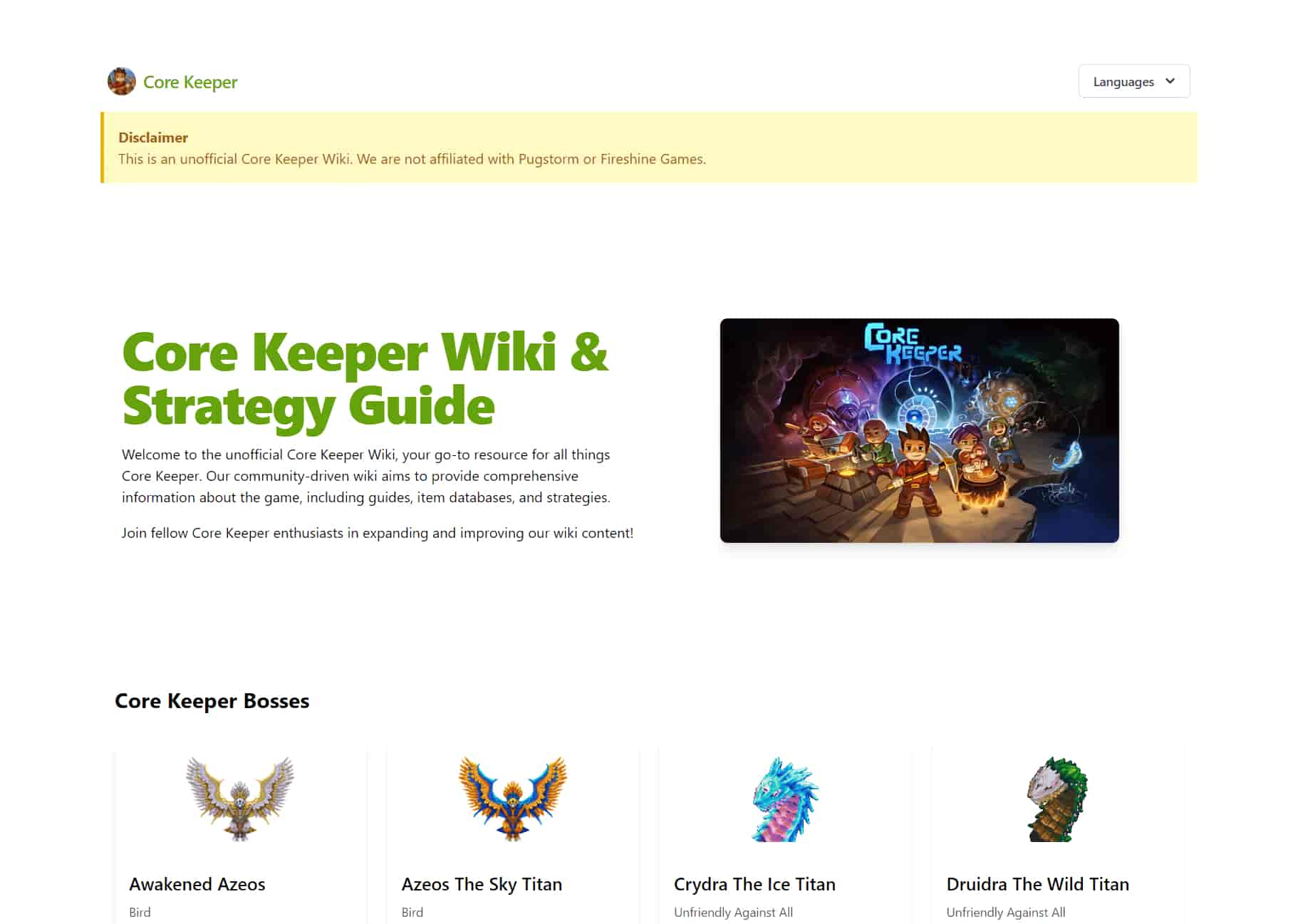 Core Keeper Wiki-Core Keeper - Core Keeper Wiki & Strategy Guide-AllinAI.Tools