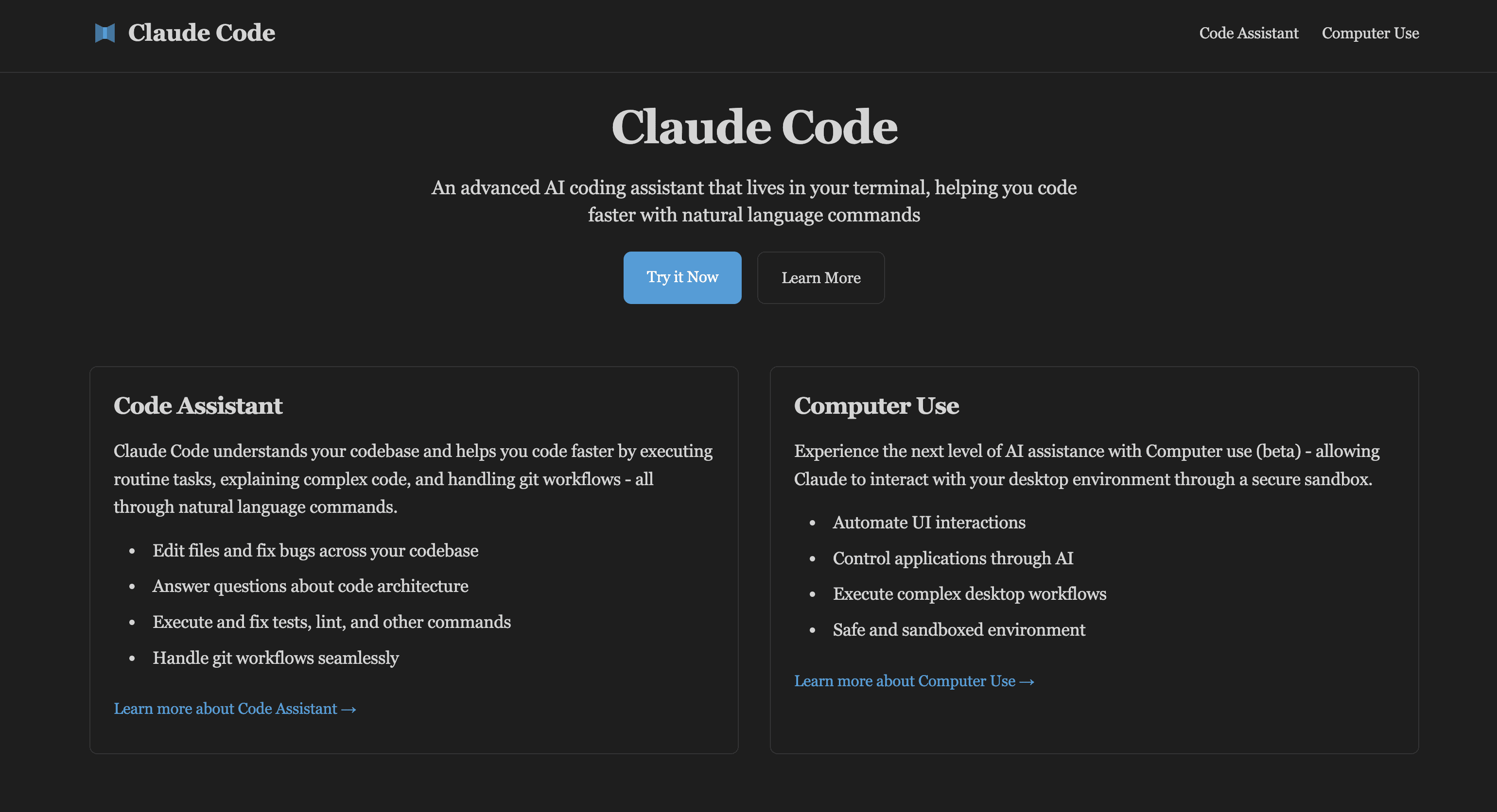 Claude Code-Claude AI Powered Coding Assistant & Computer Control | allinAI.Tools