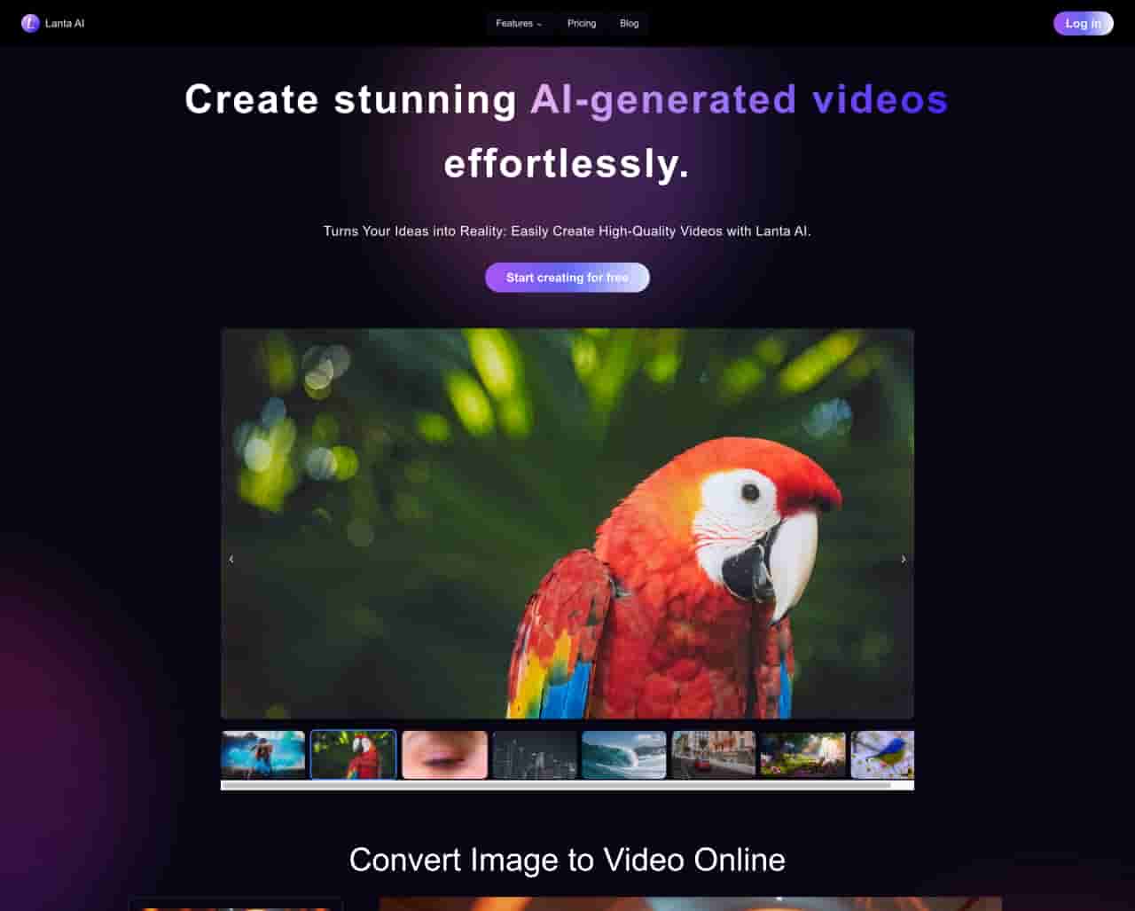 Lanta AI-Text to Video Generator:Powered by CogVideoX & Mochi 1 | allinAI.Tools