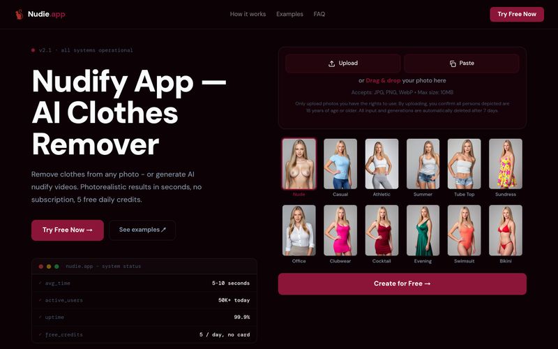 Nudie.app-Nudie.app - Free AI Clothes Remover & Nudify App | allinAI.Tools