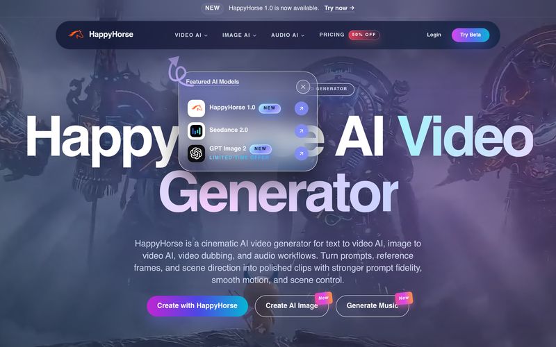 HappyHorse-HappyHorse AI Video Generator | allinAI.Tools