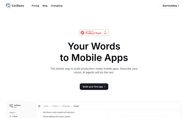 CatDoes-Your Words to Mobile Apps | allinAI.Tools