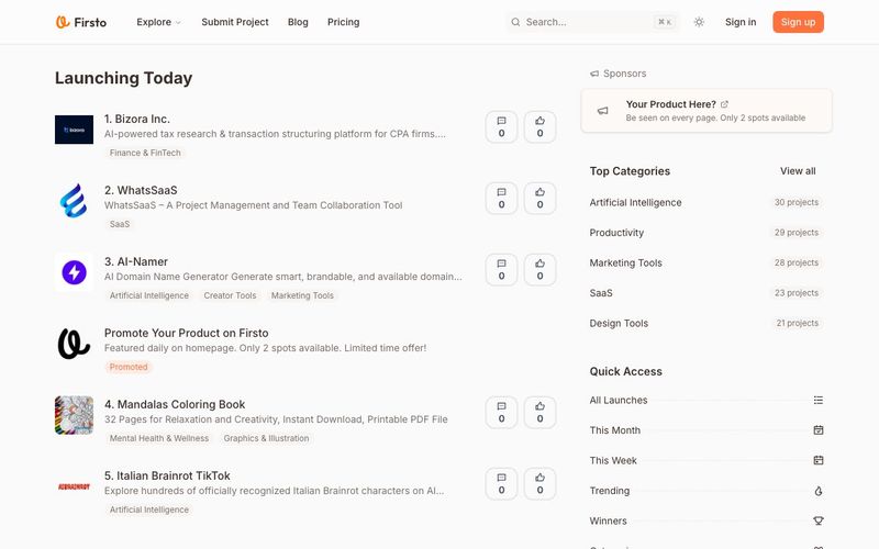 Firsto-Ship First. Grow Fast. | Product Launch Platform | allinAI.Tools