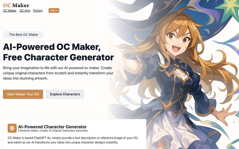 AI Powered OC Maker-AI-Powered OC Maker, Character Generator & Creator | allinAI.Tools