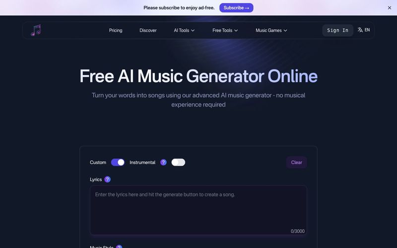 Muzix-Turn your words into songs using our advanced AI music generator - no musical experience required | allinAI.Tools