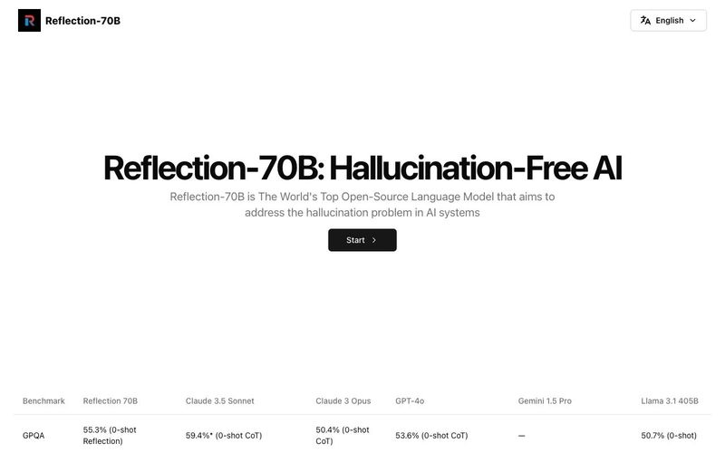 Reflection-70B-Hallucination-Free AI | allinAI.Tools