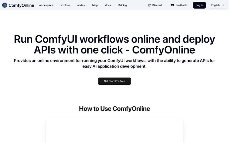 ComfyOnline-Run ComfyUI workflows online and deploy APIs with one click - ComfyOnline-AllinAI.Tools