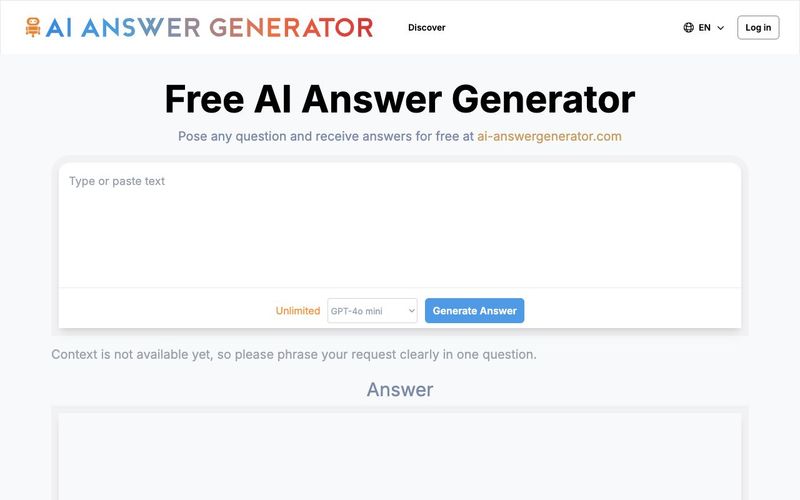 AI Answer Generator-AI Answer Generator - Instant AI-Powered Solutions for All Your Questions | AI-Powered Q&A-AllinAI.Tools