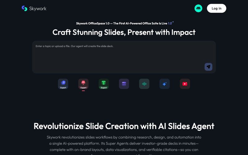 Skywork OfficeSpace 1.0-Create professional, visually engaging presentations in minutes with the Skywork AI Slides Super Agent. | allinAI.Tools