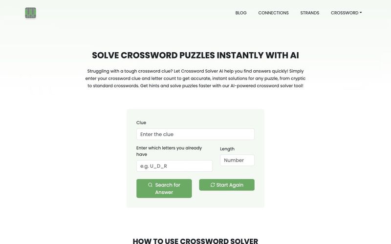 Crossword Solver AI-Get Instant Help for Any Puzzle-AllinAI.Tools