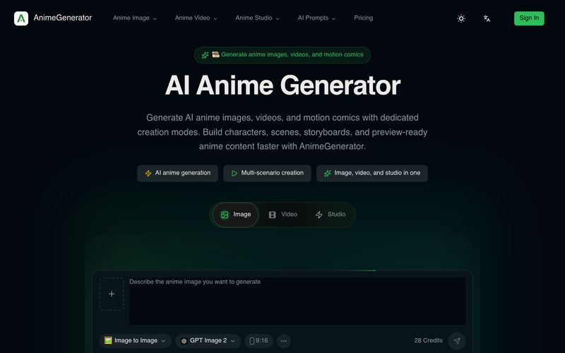 AnimeGenerator-AI Anime Image, Video & Motion Comic Generator - AnimeGenerator.org | allinAI.Tools