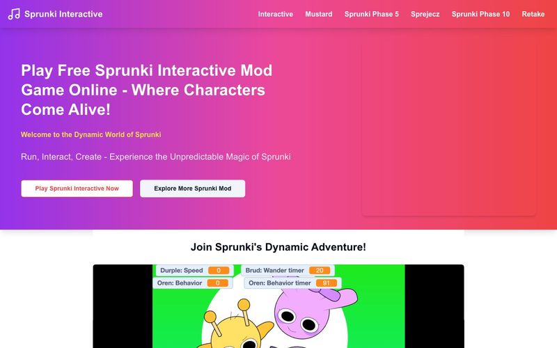 Sprunki Interactive-Play Sprunki Interactive Mod For Free - Dynamic Sprunki Game -AllinAI.Tools