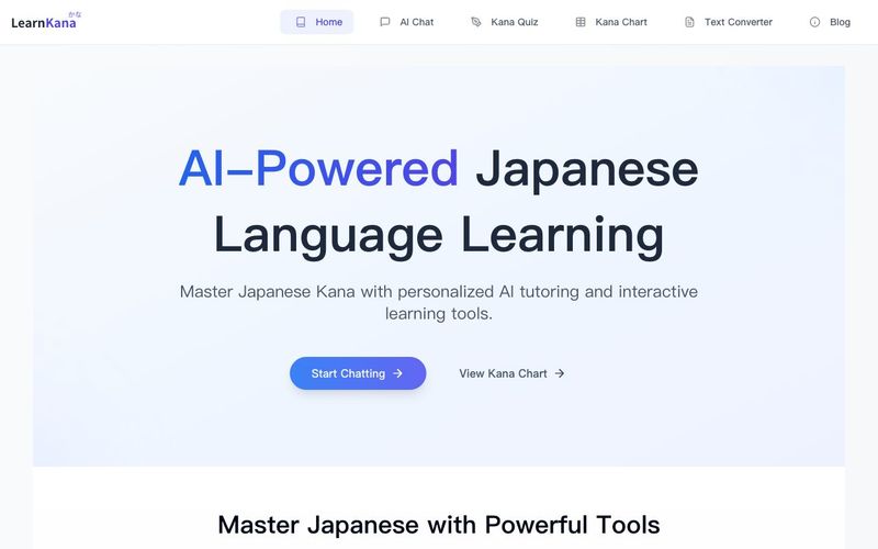 LearnKana-LearnKana | Japanese Kana Learning & Converter-AllinAI.Tools