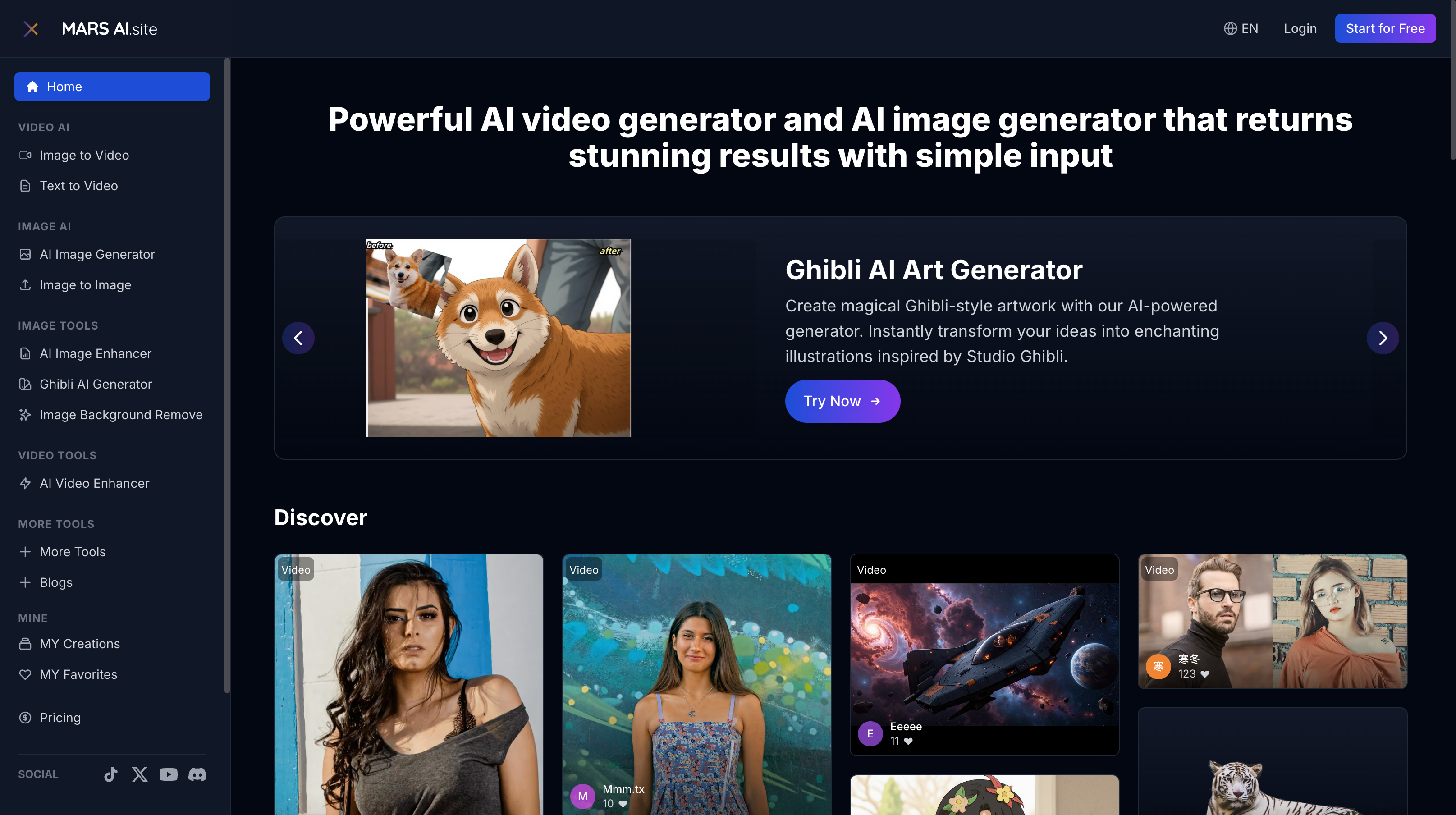 MARS AI-AI Video Generator | Create Professional Videos with AI - MARS AI | allinAI.Tools