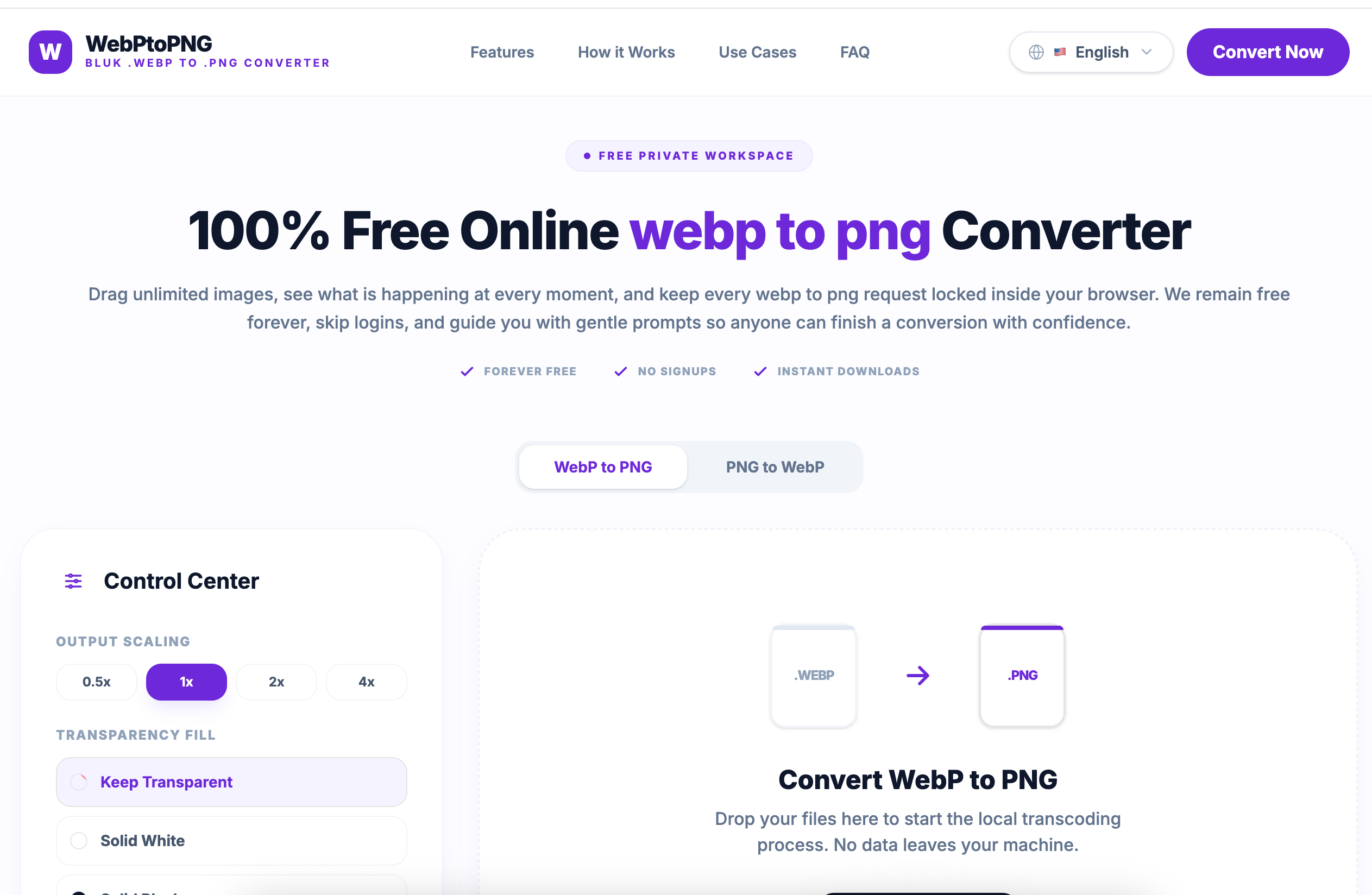 WebP to PNG-Private Image Converter, No Sign Up, 100% Free | allinAI.Tools