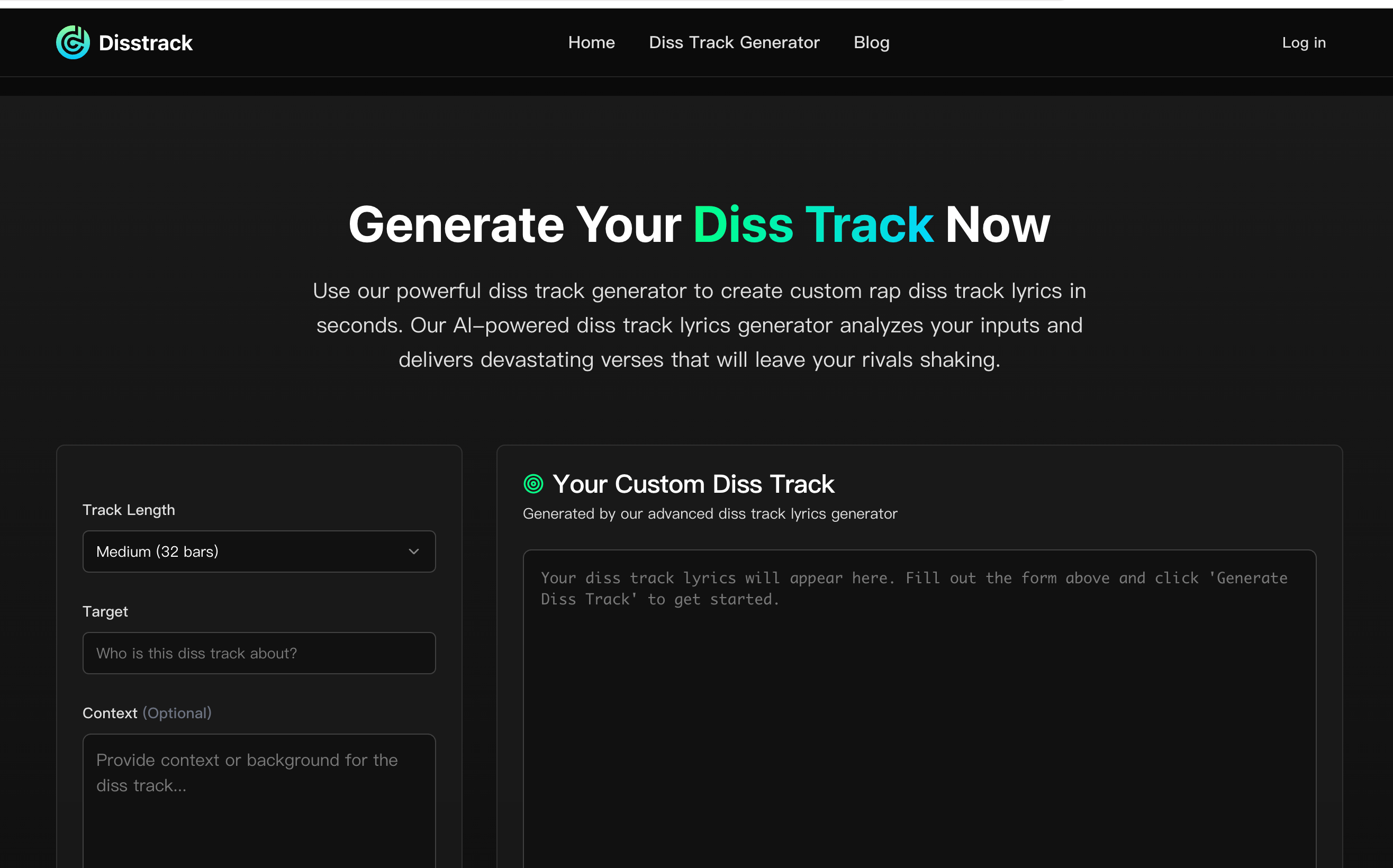 Diss Track Generator