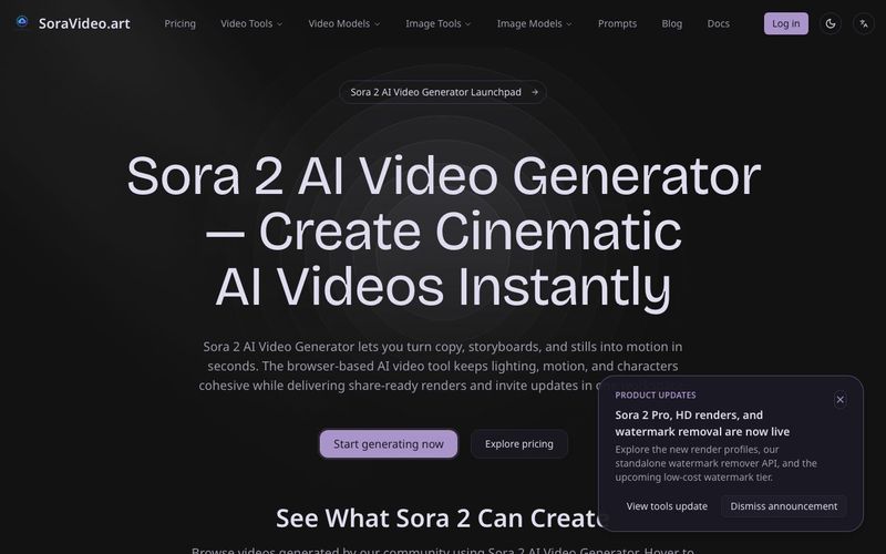 Sora 2 AI Video Generator-SoraVideo.art - AI Video Tool | allinAI.Tools
