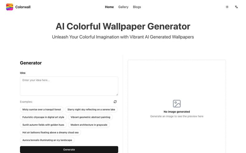 Colorwall-Colorwall | AI Colorful Wallpaper Generator for Everyone-AllinAI.Tools