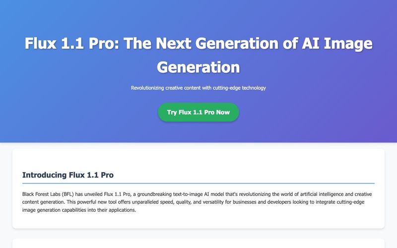 Flux 11 Pro Revolutionary AI Image Generation-Flux 1.1 Pro Revolutionary AI Image Generation-AllinAI.Tools