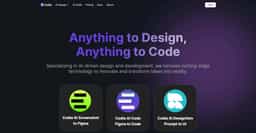 Codia AI-AI-Powered Design To Code,Convert Designs to Production-Ready Code within minutes for Web and App like humans