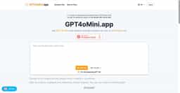 GPT4oMini app-GPT4oMini.app: Free GPT-4o Mini Access - Advanced AI Conversation Generator