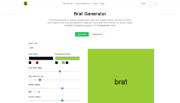 Brat Generator Online-Online Brat Text Image Generator
