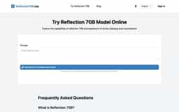 Reflection70BModel-Try Reflection 70B Model Online