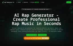 AI Rap Generator-Create Professional Rap Music Instantly