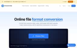 AI Convert Hub-AI Convert Hub | Online file converter for video, audio, and images