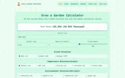 Grow a Garden Calculator Online-Grow a Garden Calculator Online