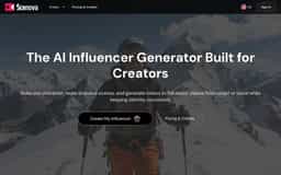 AI Influencer Generator-The AI Influencer Generator Built for Creators | Scenova