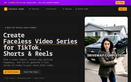 Faceless Video-AI Generator for TikTok, Shorts & Reels