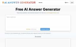 AI Answer Generator-AI Answer Generator - Instant AI-Powered Solutions for All Your Questions | AI-Powered Q&A