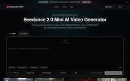 Seedance 2.0 Mini-Low-cost HD AI video from text and images