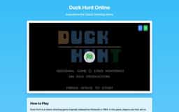 Duck Hunt Online Game-Classic Shooting Game Experience