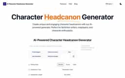 AI Character Headcanon Generator-Create unique and engaging character headcanons with AI-powered generator. Perfect for fanfiction writers, roleplayers, and character enthusiasts.