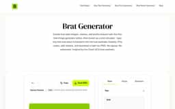 Brat Generator-Free Brat Image Maker, No Signup [2026]