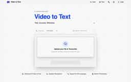 Video to Text-AI Converter - Transcribe Video to Text Free