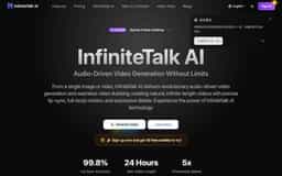 InfiniteTalk AI-Smart Image & Audio to Video Generator
